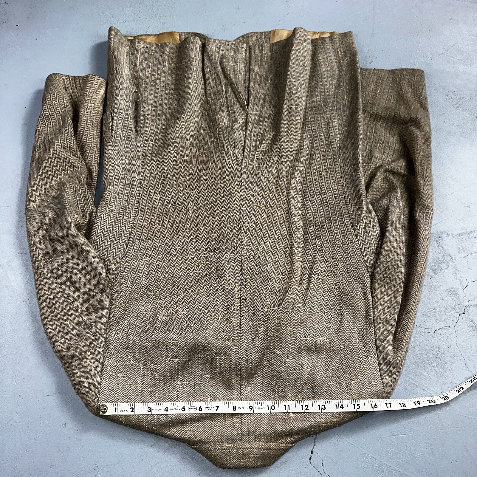 Vintage Blazer Bill Blass Mens 38 2 Button Wool Tweed Sport Suit Coat Gray 70s