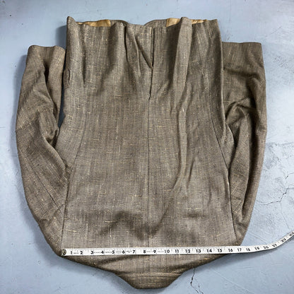 Vintage Blazer Bill Blass Mens 38 2 Button Wool Tweed Sport Suit Coat Gray 70s