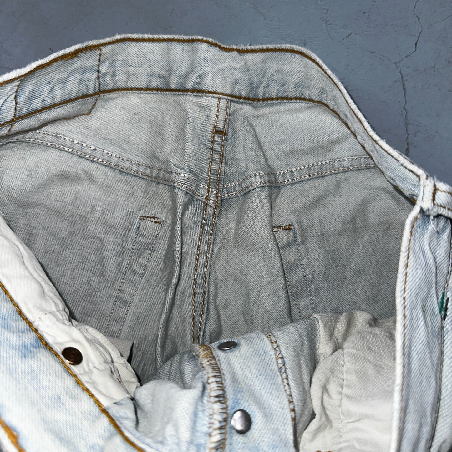 Levis 501 Vintage 90s Mexico Straight Leg Jeans Blue Light Wash 34x30 Act 31x29