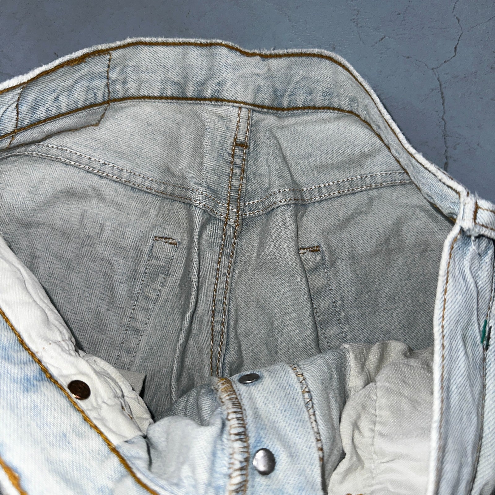 Levis 501 Vintage 90s Mexico Straight Leg Jeans Blue Light Wash 34x30 Act 31x29