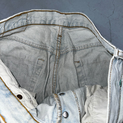 Levis 501 Vintage 90s Mexico Straight Leg Jeans Blue Light Wash 34x30 Act 31x29