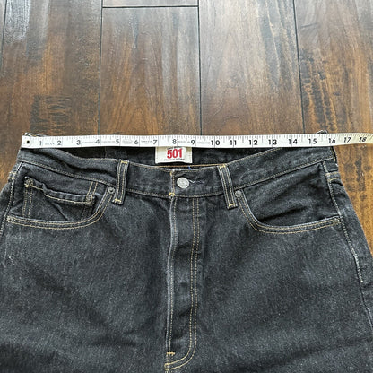 Levis 501 Vintage Y2K Straight Leg XX 2000s Jeans 32x29 Black Wash 35x32
