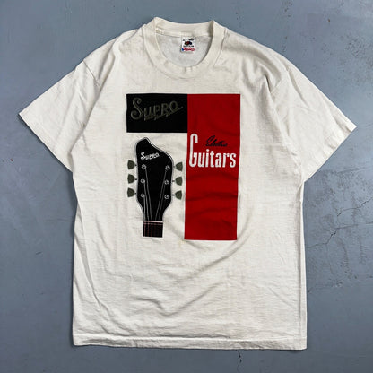 Supro Guitars VTG T Shirt FOTL 90s Single Stitch Music Band Gibson Martin 1990s