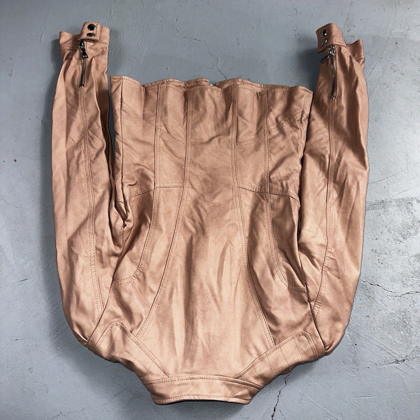 Black Rivet Women's Leather Jacket S Pink Moto Biker Zippered Baddie Biker