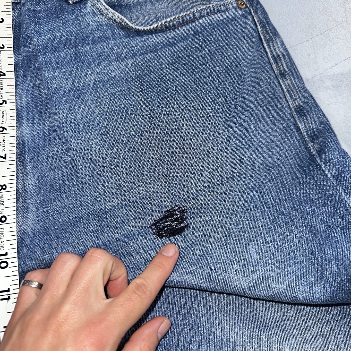 Levis 501 Vintage 80s Redline Selvedge USA XX Jeans Med Wash 42x34 Act 39x31