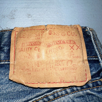 Levis 501 Big E Vintage 60s Redline Selvedge USA XX 1960s Jeans Act 24x27