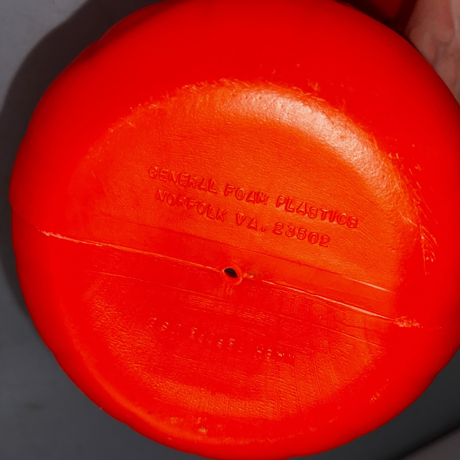 Vtg 1980s General Foam Plastics Pumpkin Pail Bucket Made in USA Retro Halloween