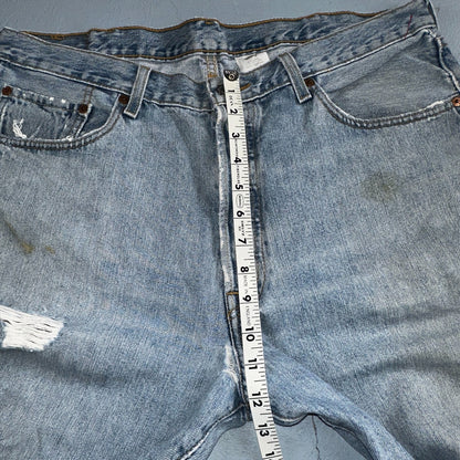 Levis 501 Vintage Y2K XX Straight Leg Jeans 90s Blue Light Wash 38x32 Act 37x30