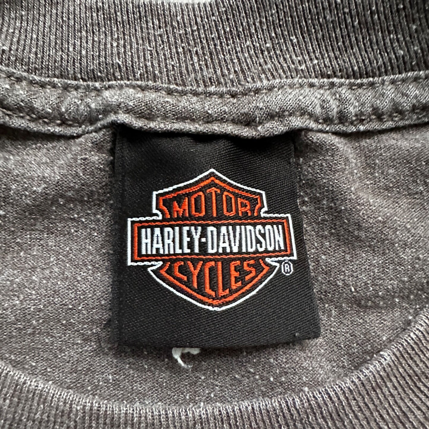 Harley Davidson USA Motorcycle Vintage Style T Shirt Kauai Hawaii Skulls