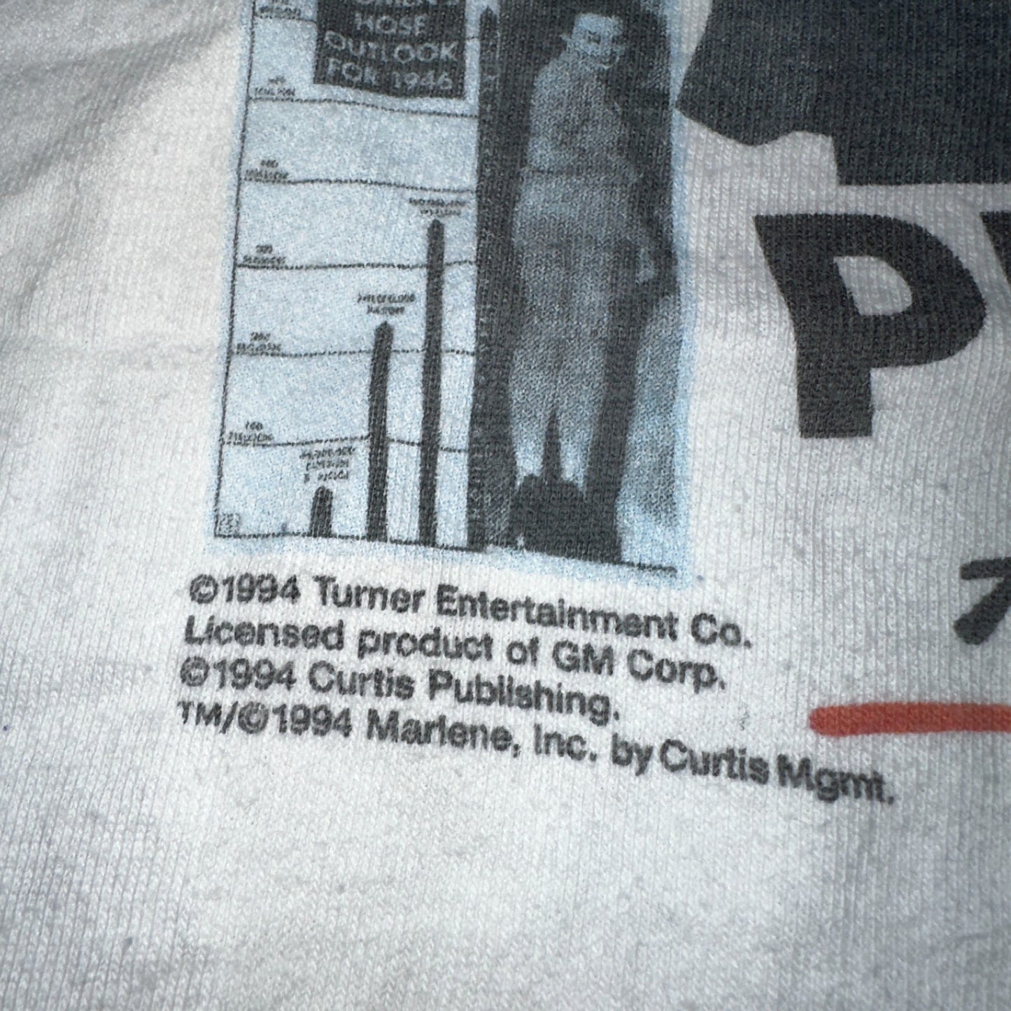 Pop Art 50 Years VTG T Shirt Peacock Banner Rare Single Stitch XL Rockabilly