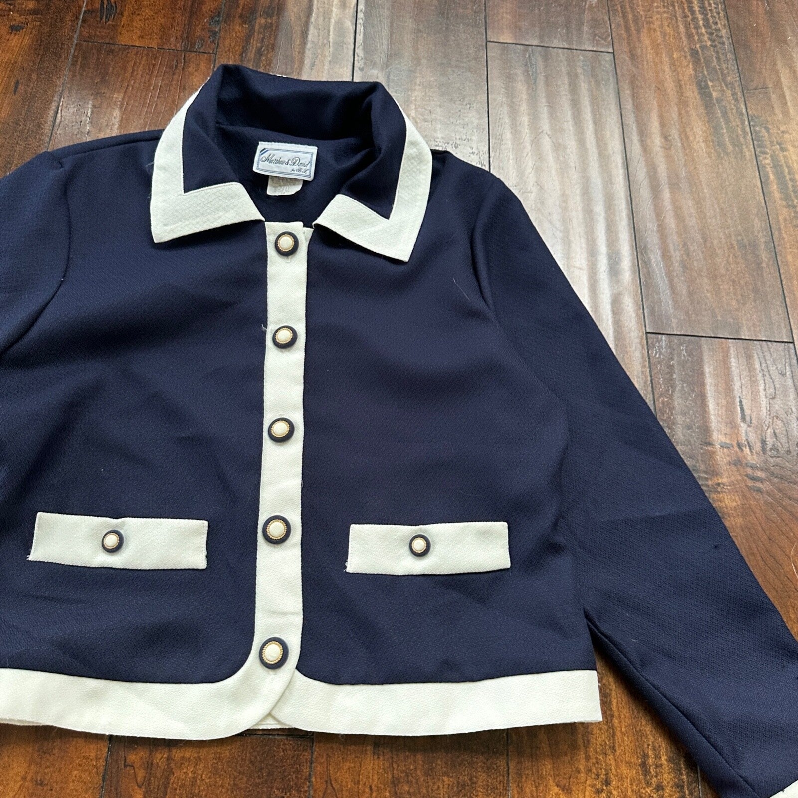 Vintage USA Rockabilly Womens Dress Jacket Skirt 60s 70s Top Matthew David Blaze