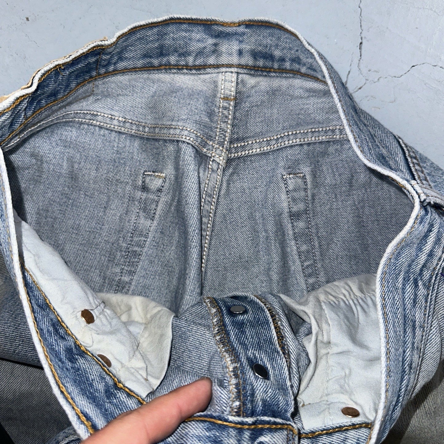 Levis 501 Vintage 90s Y2K XX Straight Leg Jeans Blue Med Wash 34x32 Act 33x31