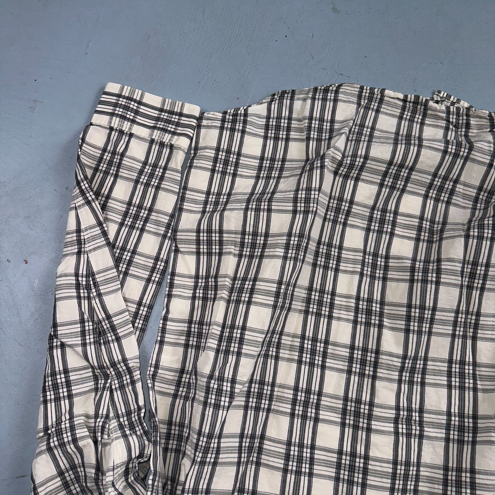 Vince Men’s Sz XL Plaid Sport Shirt Linen Blend Long Sleeve Button Down