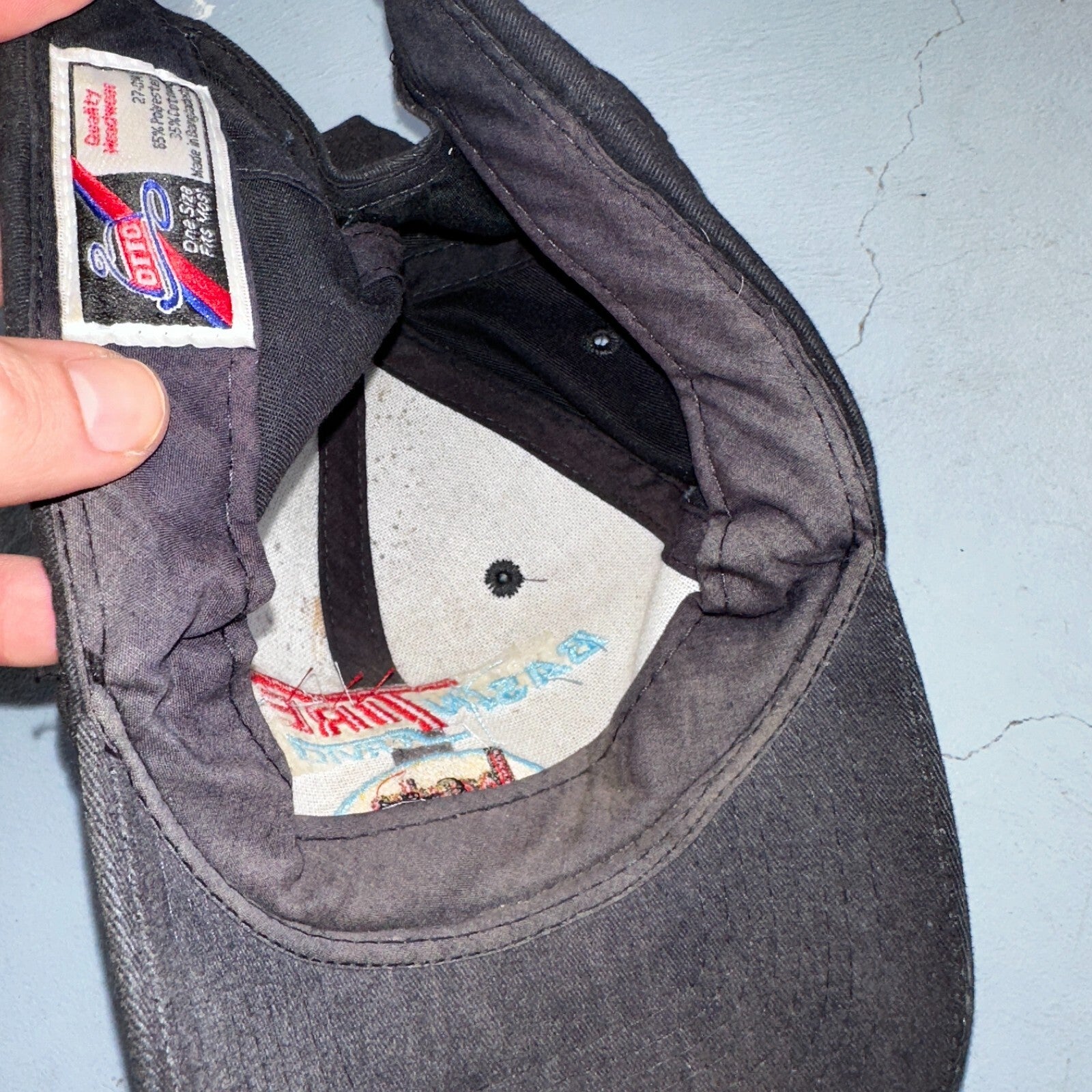 Basin Tire VTG Hat Cap Snapback Bandag Racing Cars Black Otto