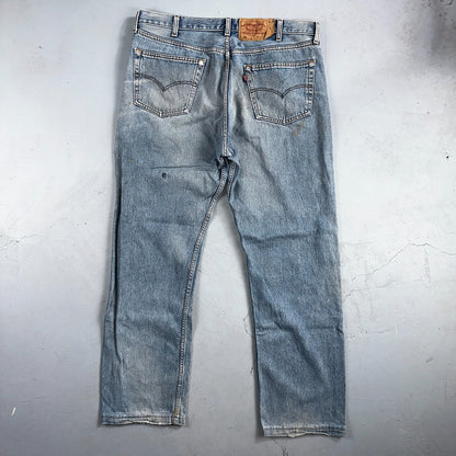 Levis 501 Vintage 90s XX Straight Leg Jeans Y2K Light Wash 40x36 Act 38x31