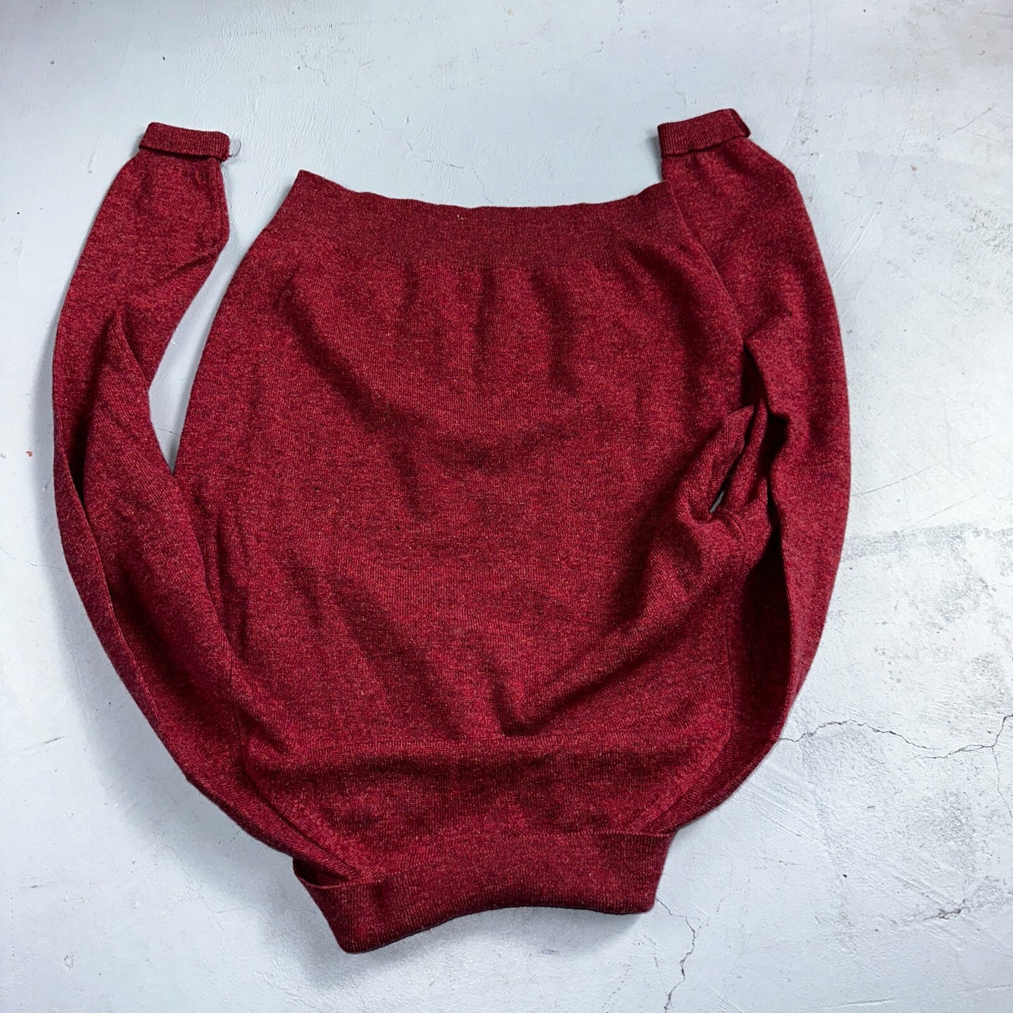 VTG Edinburg Woolen Mill Wool Cardigan Sweater Women’s M 1970s Red Lambswool