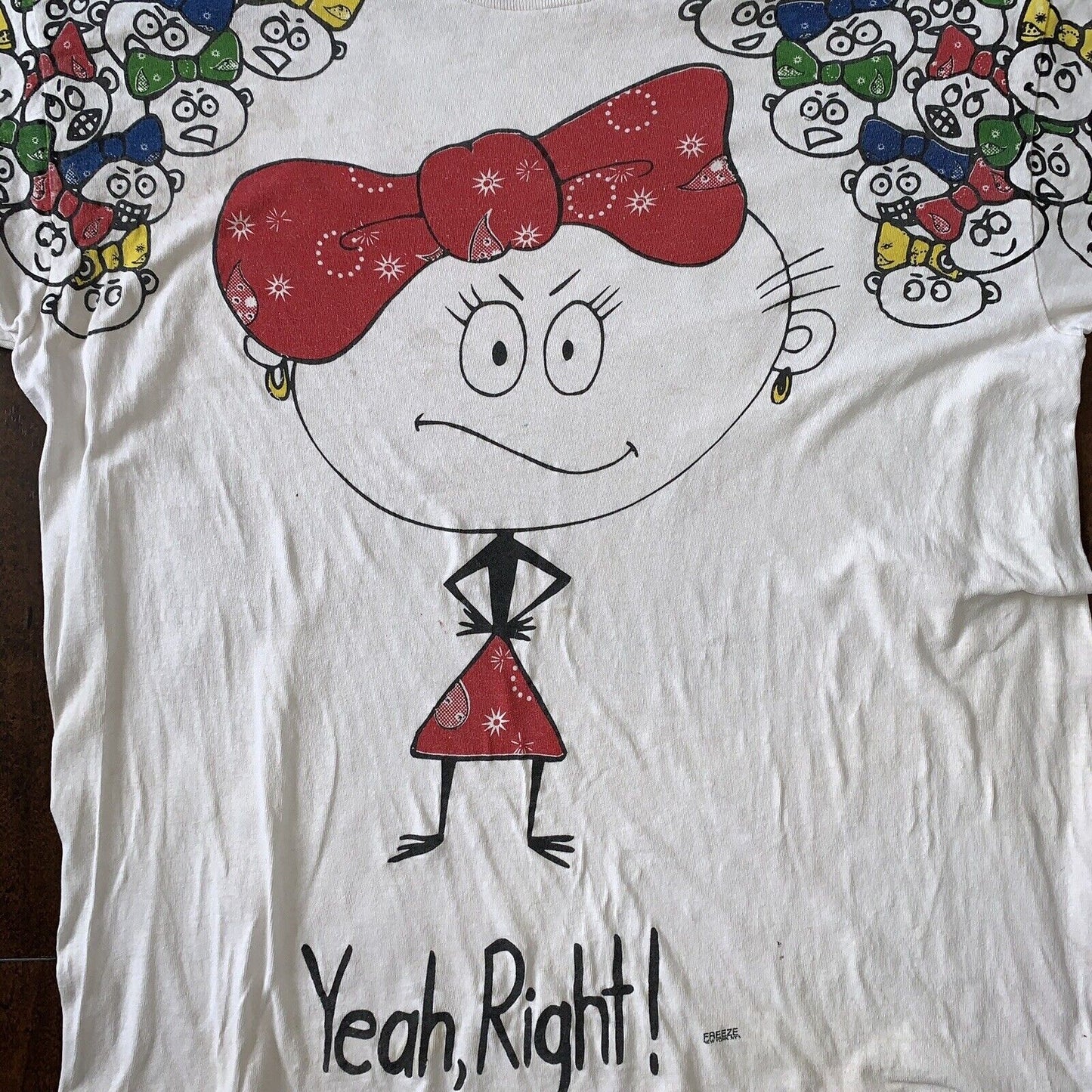 Yea Right Vintage T Shirt Tee Music Nirvana Rap Girl Freaknik Bandana Rare Promo