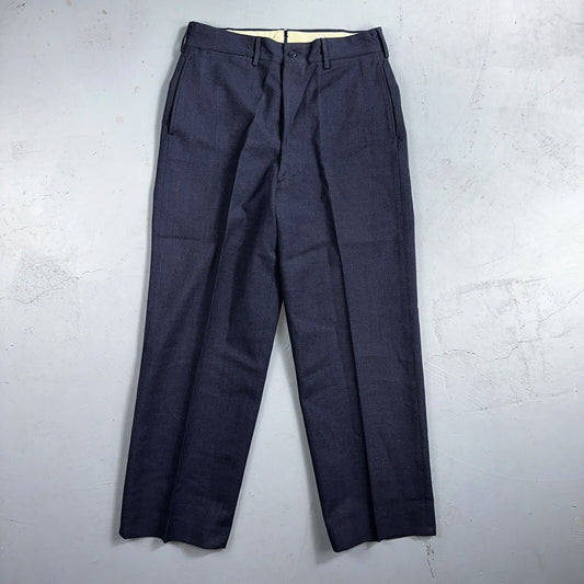 ORIGINAL WWII US ARMY M1944 WOOL COMBAT FIELD TROUSERS- SMALL 32 WAIST BLUE NAVY