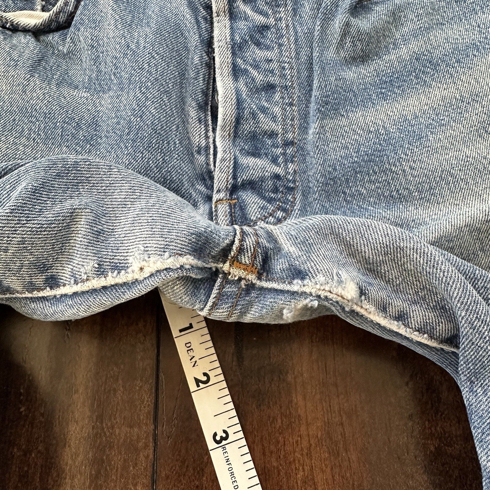 Levis Vintage 80s Redline Selvedge USA 501 Light Wash Jeans 70s 30x32 Act 28x29