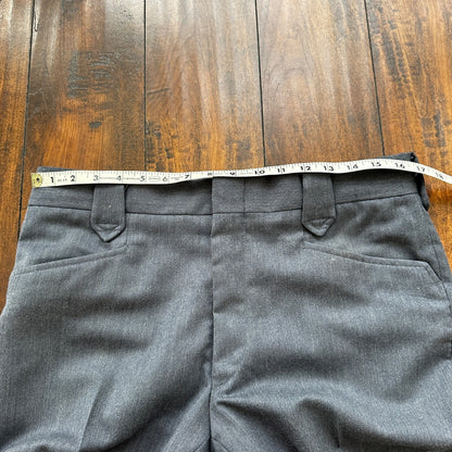 VTG 70s Pendleton Mens 33x28 Gray Slacks Pants 100% Virgin Wool Made in USA