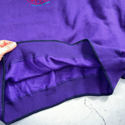 Pooh VTG Acrewood Purple Crew Neck Sweatshirt XL Embroidered 90s Cute Bear