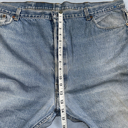 Levis 501 Vintage 90s USA XX Straight Leg Jeans 48x34 Light Wash Act 44x29
