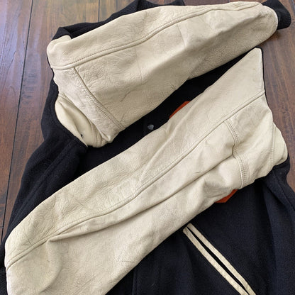 VTG 50s Wool Letterman OREGON Varsity Jacket Lasley Knitting 60s Rockabilly 1950