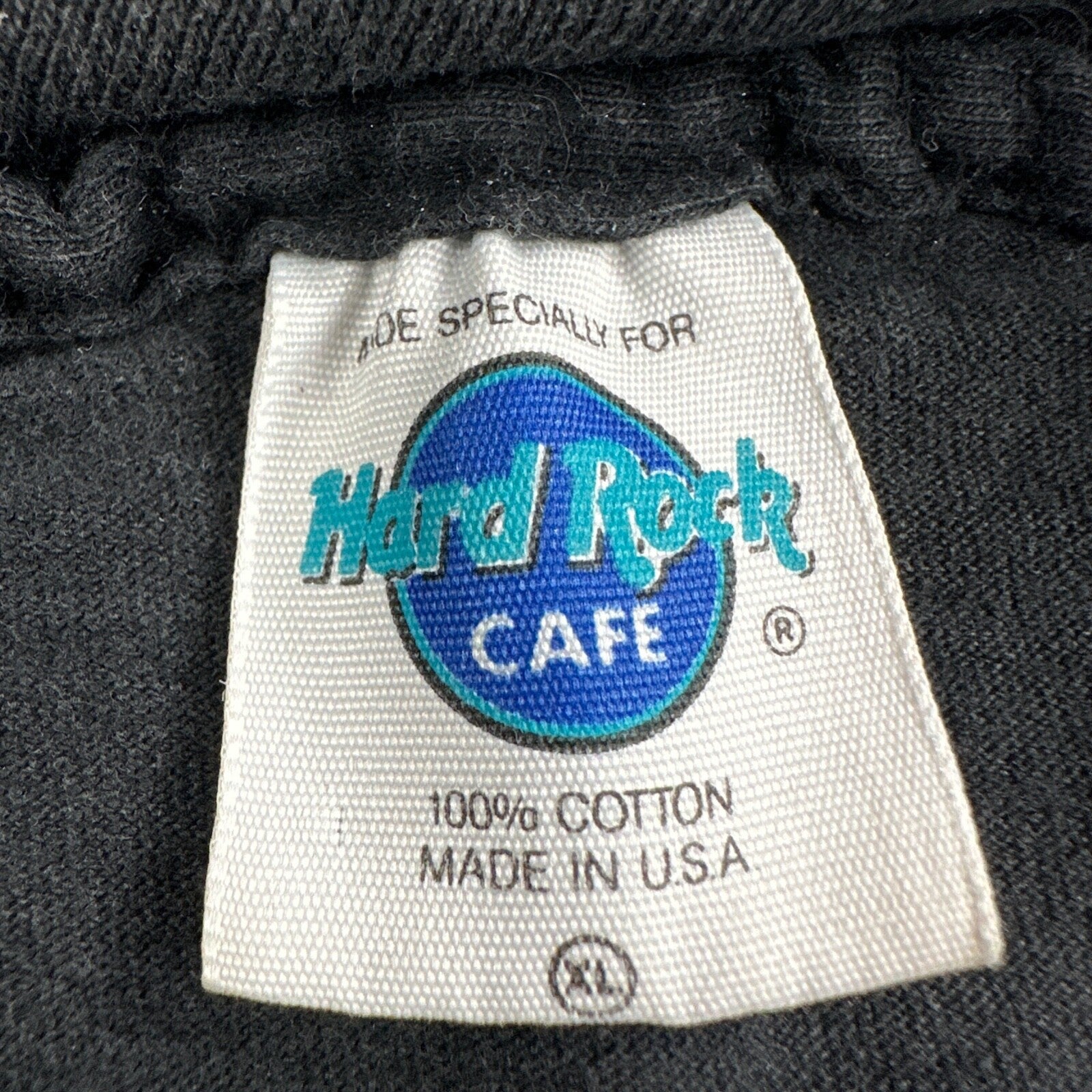 Hard Rock Cafe San Siego VTG T Shirt Single Stitch Black Pop Culture XL USA