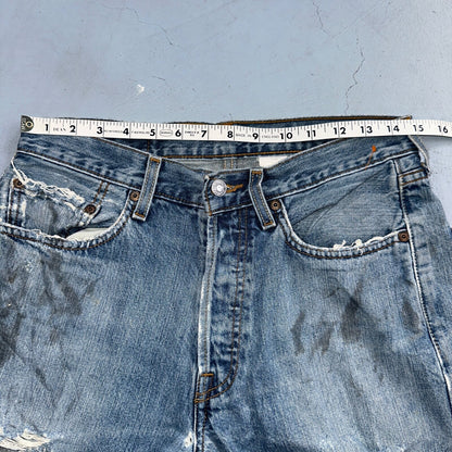 Levis 501 Vintage Y2K Mexico Straight Leg Jeans 31x32 90s Med Wash Act 30x30
