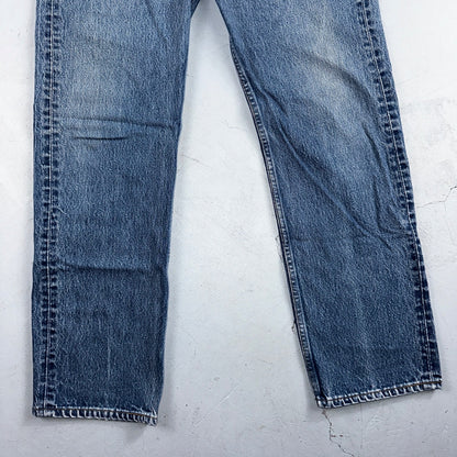 Levis 501 Vintage 90s USA XX Straight Leg Jeans Blue Light Wash 35x34 Act 33x30