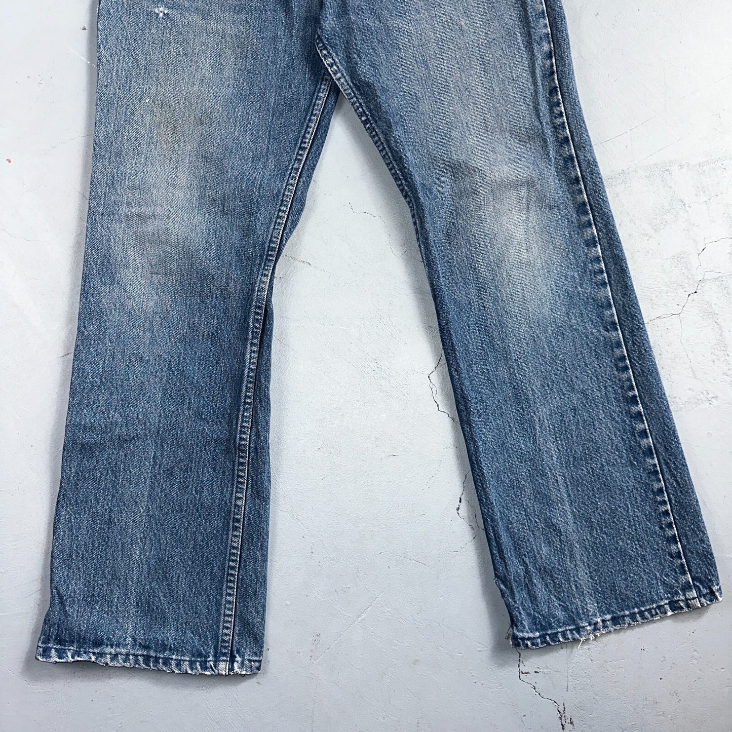 Levis 517 Vintage 80s USA Orange Tab Bootcut Flare Blue Worn Jeans Act 32x28
