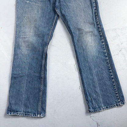 Levis 517 Vintage 80s USA Orange Tab Bootcut Flare Blue Worn Jeans Act 32x28