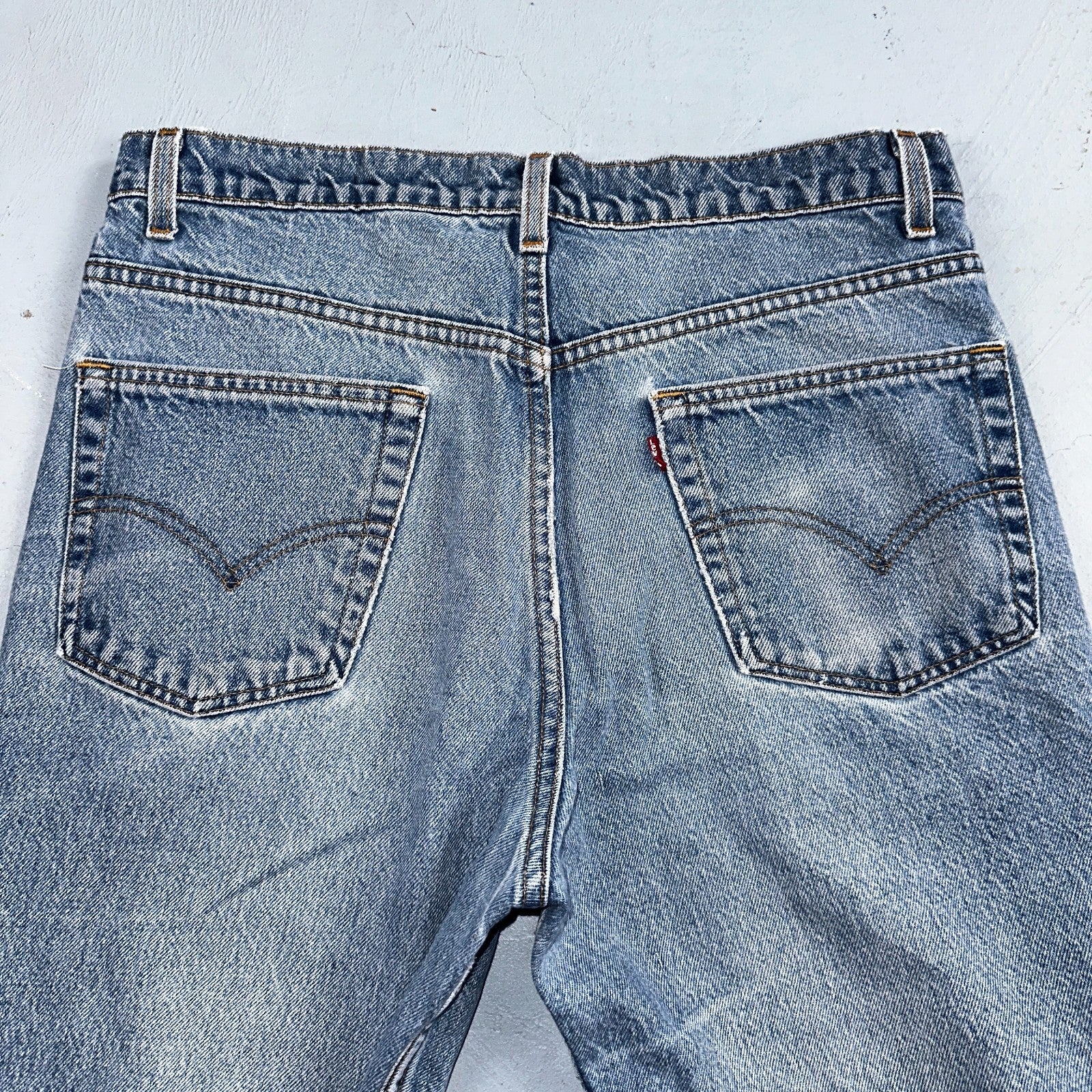 Levis 517 Jeans Mens 36x34 Black Denim Bootcut Red Tab USA Vintage 90s 34x32