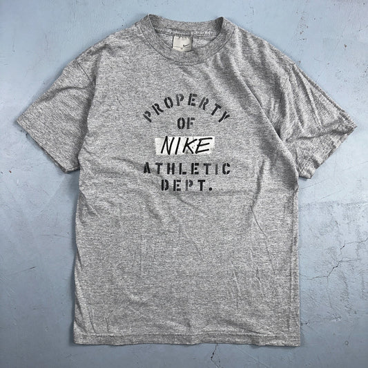 Nike Athletic Department Y2K VTG T Shirt Silver Tag Property Medium Y2K Graphic
