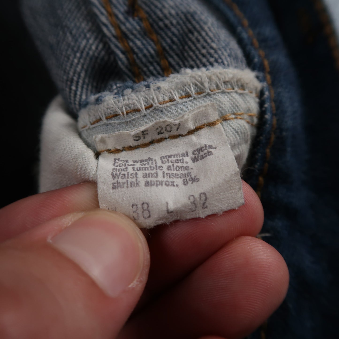 Levis 501 Vintage 70s SS Redline Selvedge USA XX Jeans Med Wash 38x32 Act 35x29