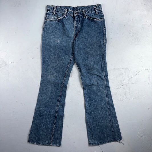Levis 684 Vintage 70s USA Orange Tab Bootcut Flare Blue Bell Bottom Jeans 34x32