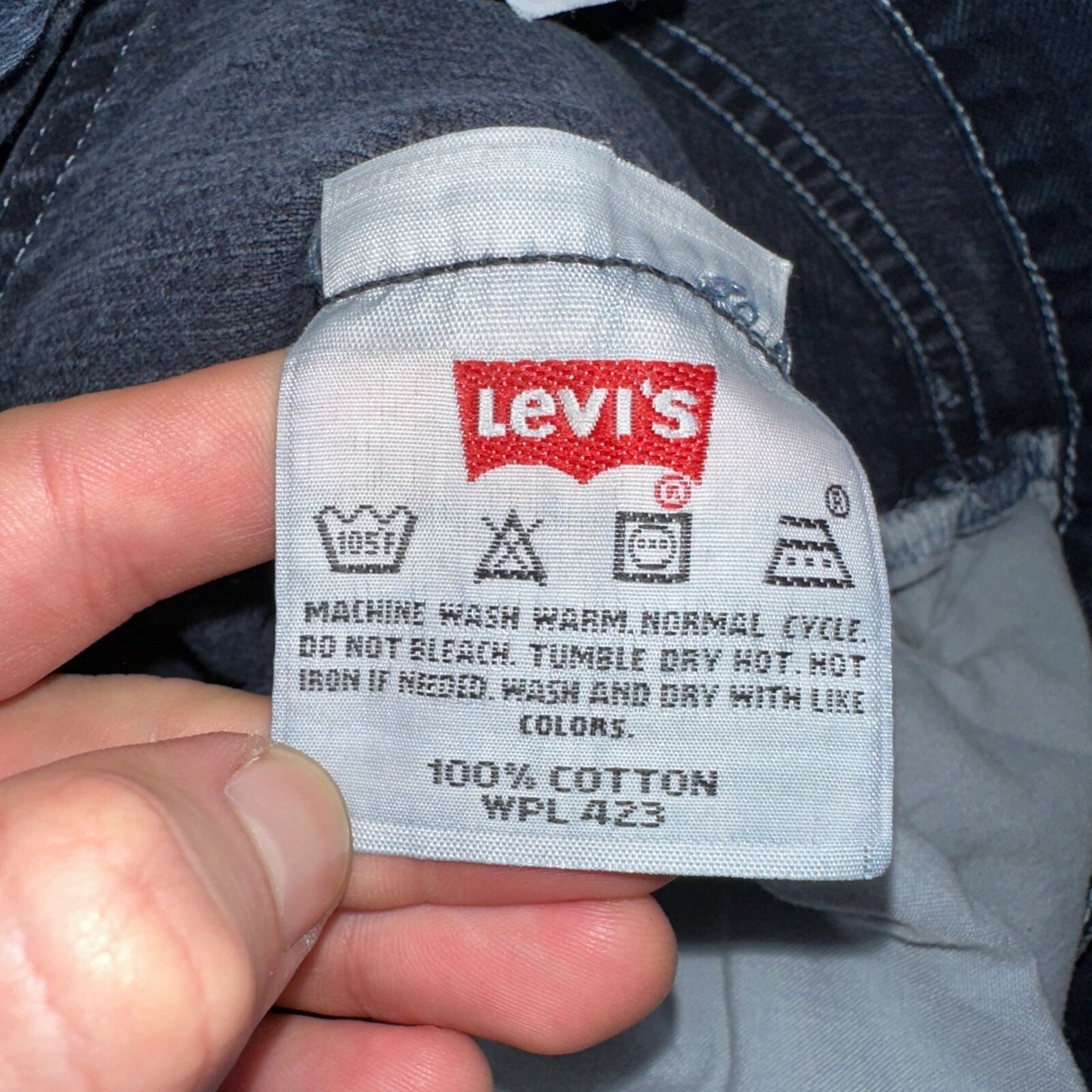 Levis 501 Vintage 90s Mexico Straight Leg Jeans 30x32 Y2K Dark Wash Act 29x31