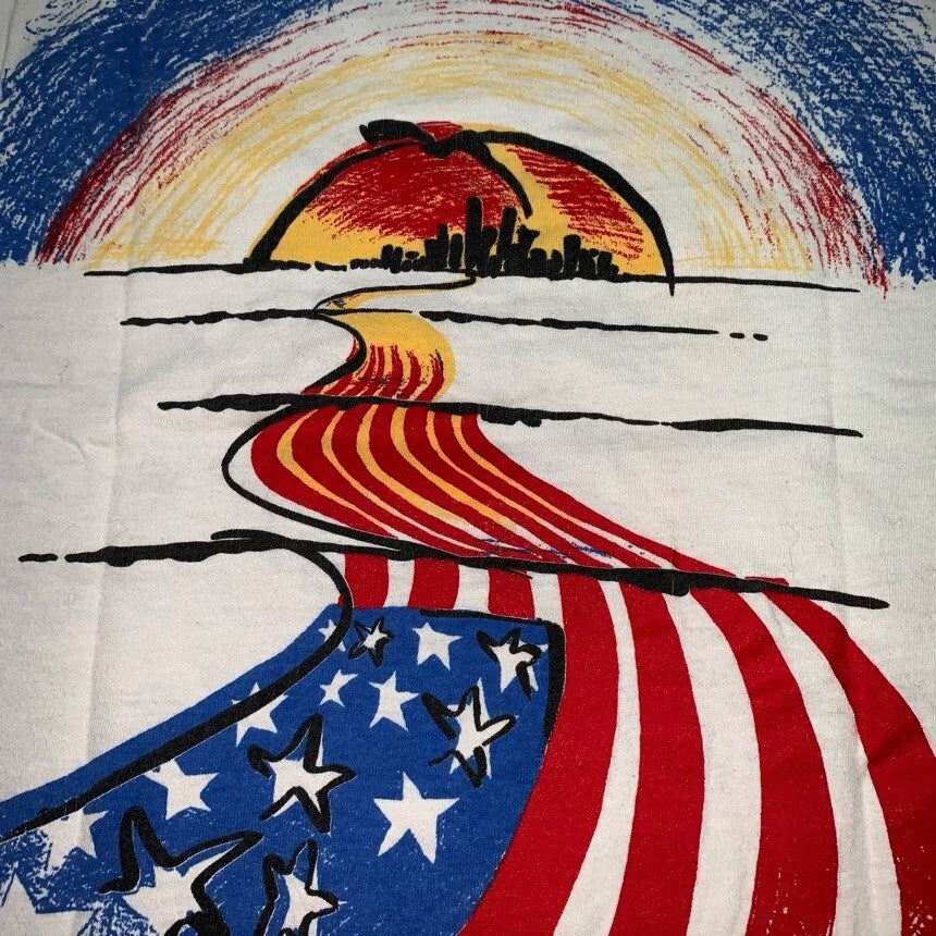 Vintage Nike T Shirt Mens XL Peach Tree Georgia Atlanta America 1992 July 4 USA