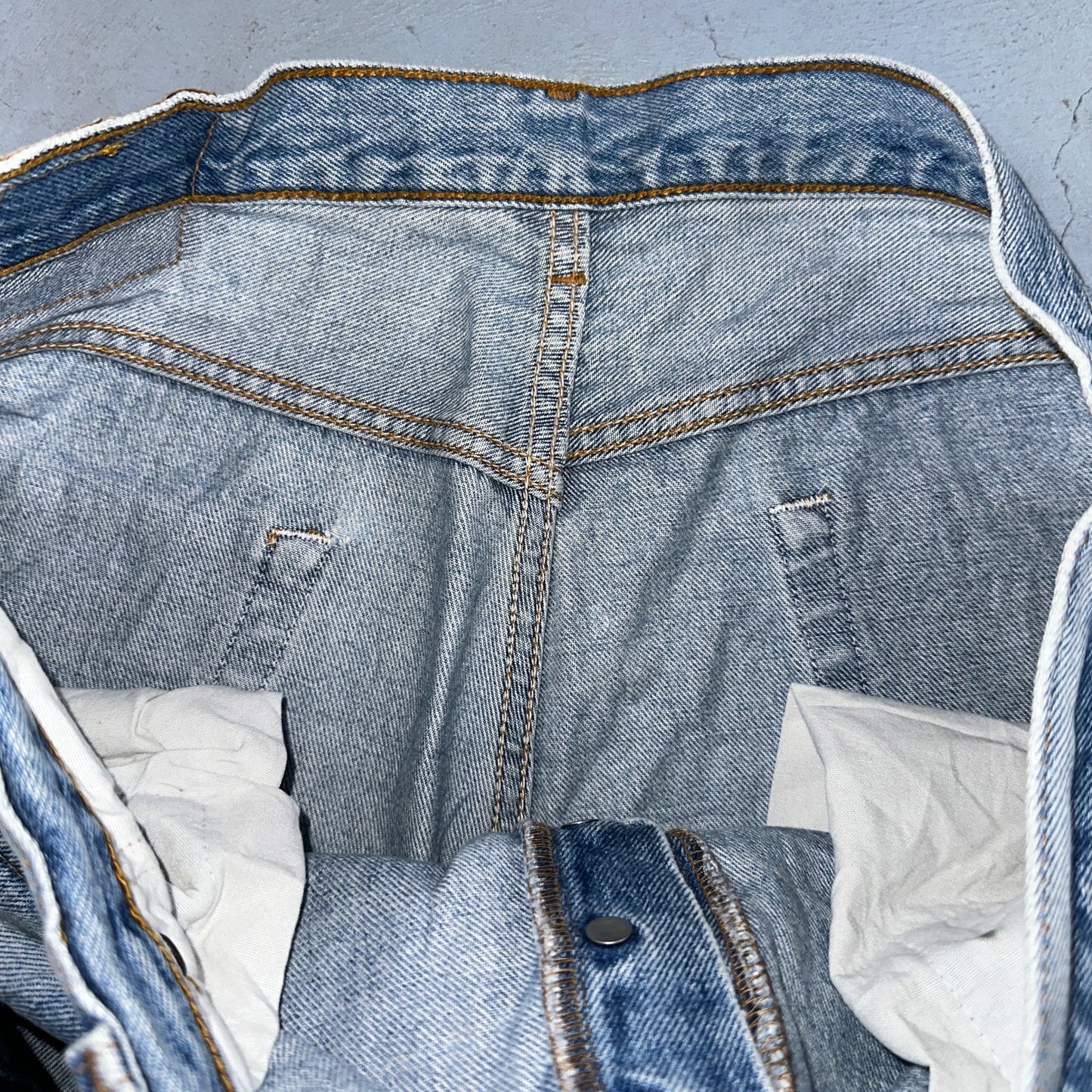 Levis 501 Vintage 90s Mex XX Straight Leg Jeans Blue Light Wash 36x30 Act 35x25