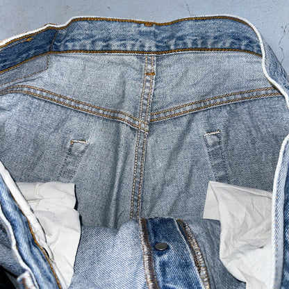 Levis 501 Vintage 90s Mex XX Straight Leg Jeans Blue Light Wash 36x30 Act 35x25