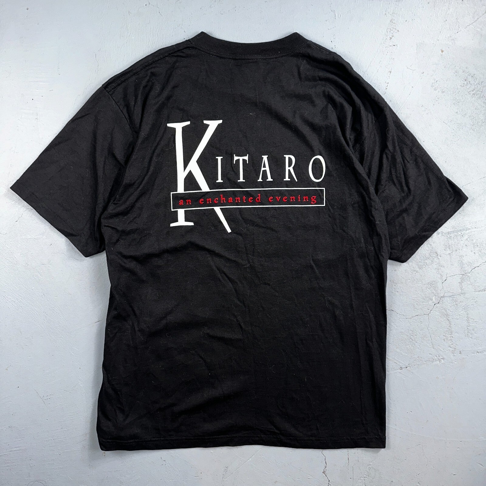 Kitaro 90s VTG T Shirt Single Stitch Music Band Japanese Rare Acoustic XL