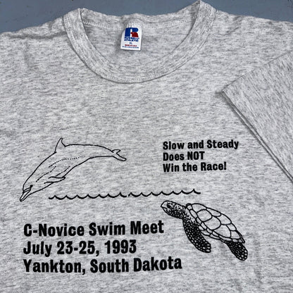 Swim Team Funny VTG T Shirt Yankton South Dakota Russell Athletic Funny Quote