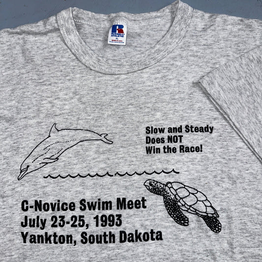 Swim Team Funny VTG T Shirt Yankton South Dakota Russell Athletic Funny Quote