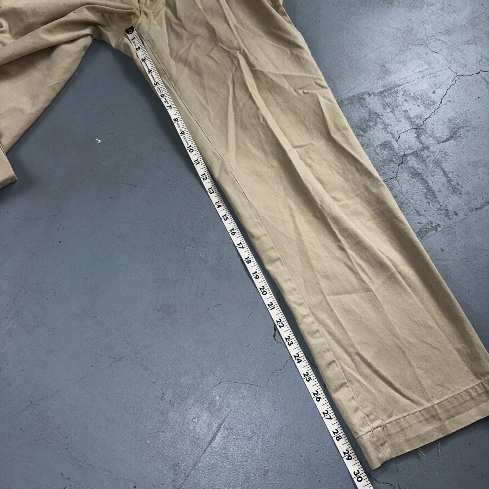 Polo Ralph Lauren Pants Mens 33x32 Suffield Chino Straight Twill Cotton Beige