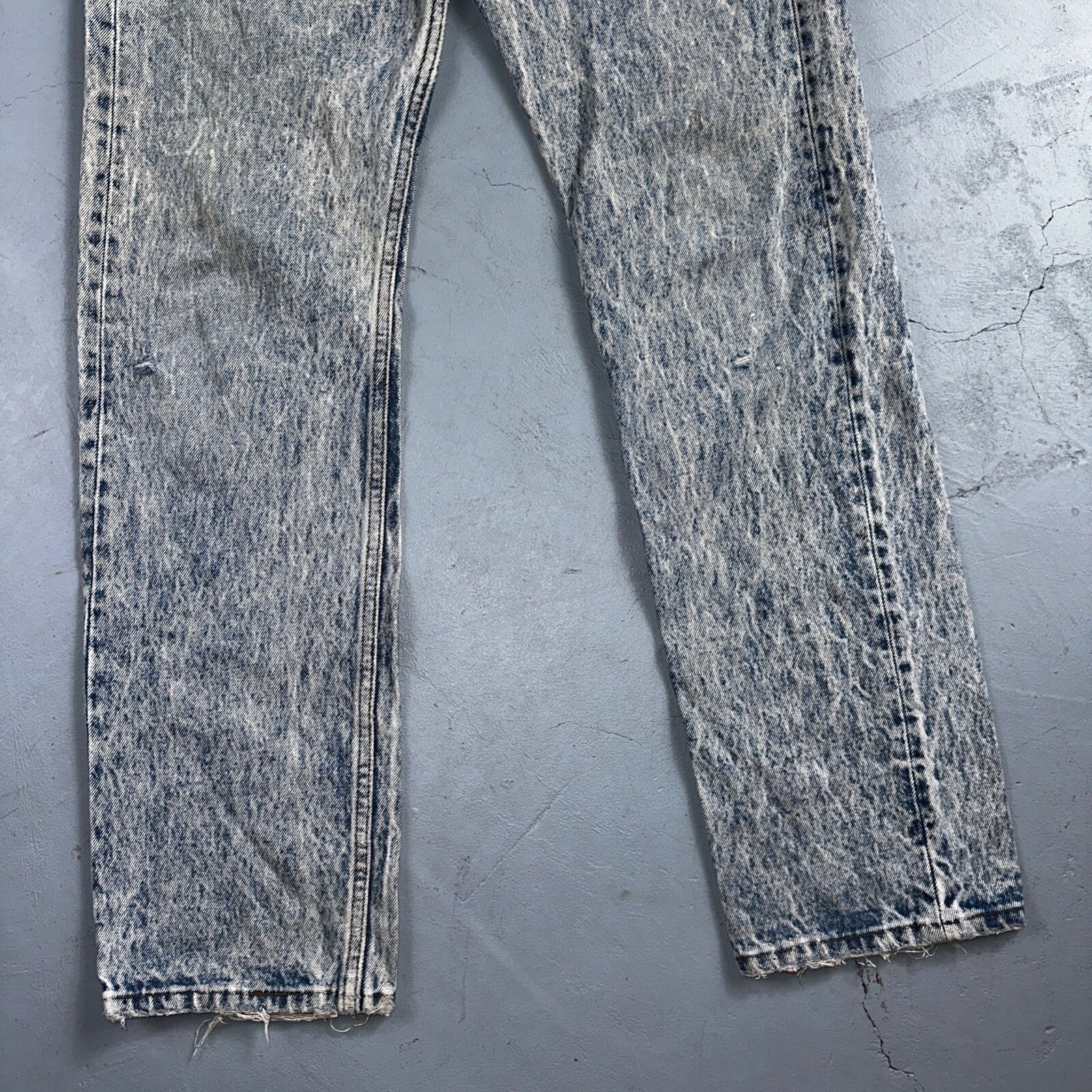 Levis 501 Vintage 80s USA XX Straight Leg Jeans Blue Acid Wash 31x32 Act 30x31