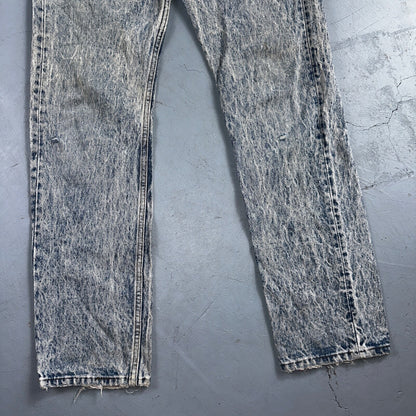 Levis 501 Vintage 80s USA XX Straight Leg Jeans Blue Acid Wash 31x32 Act 30x31
