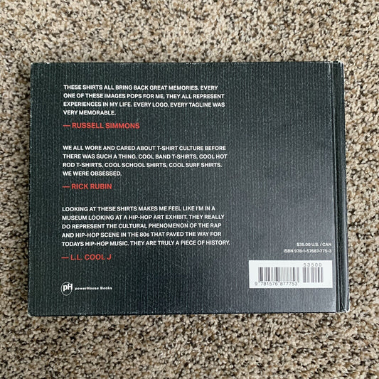 Rap Tees: A Collection of Hip Hop T-Shirts 1980-2000 BOOK by DJ Ross One Vintage