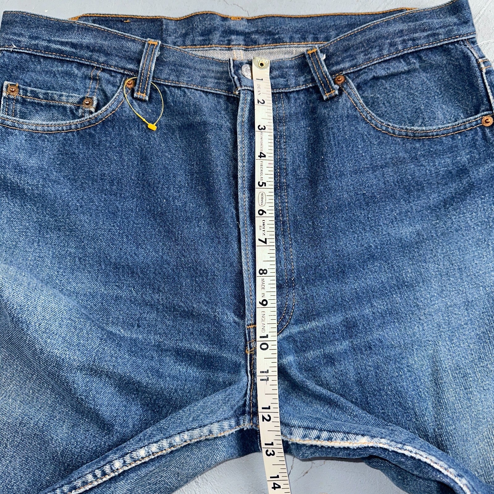 Levis 501 Vintage 80s USA XX Straight Leg Jeans Blue Med Wash 38x30 Act 35x26