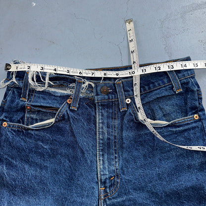 Levis 517 Vintage 90s USA Orange Tab Bootcut Flare Blue Worn Jeans Thrash 32x32