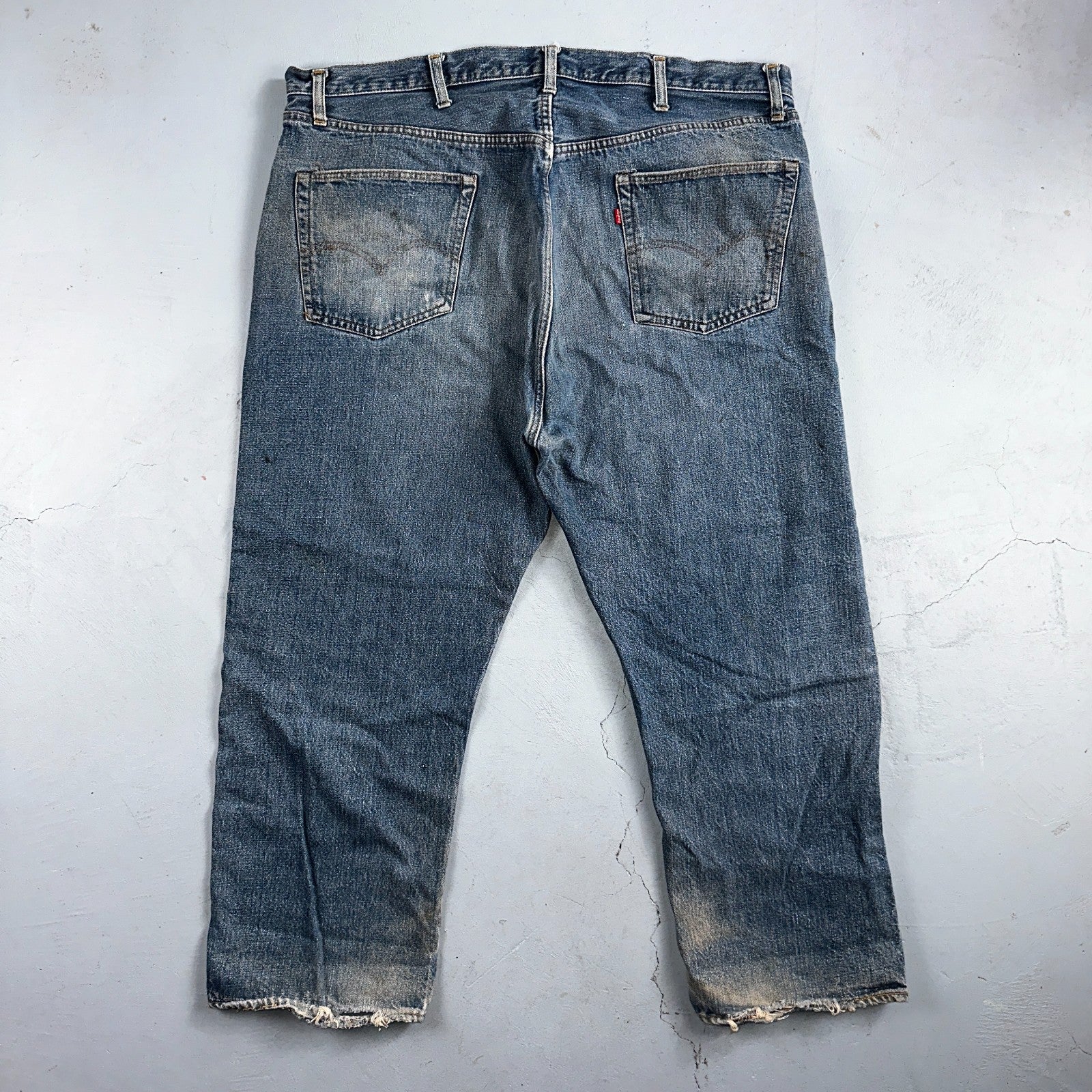 Levis 501 Vintage 70s SS Redline Selvedge USA XX Jeans Med Wash 48x30 Act 43x26